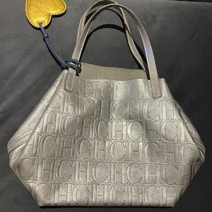 Carolina Herrera MATRYOSHKA Small and silver HANDBAG with heart key chain